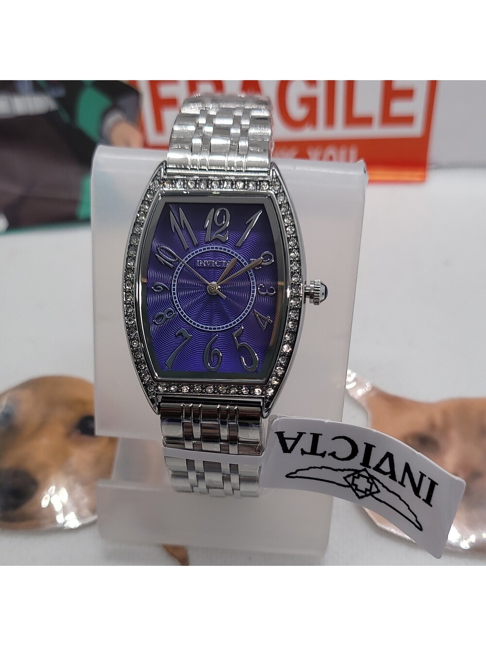 559 INVICTA WOMAN'S WILDFLOWER PETAL MODEL TONNEAU- SHAPE CASE 29MM